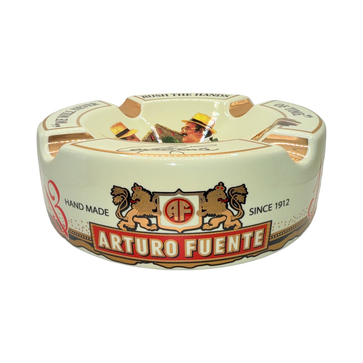 Arturo Fuente Hands Of Time White Ashtray