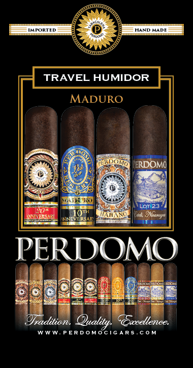 PERDOMO Humidified Travel Bags Sampler Of 4 Cigars Maduro