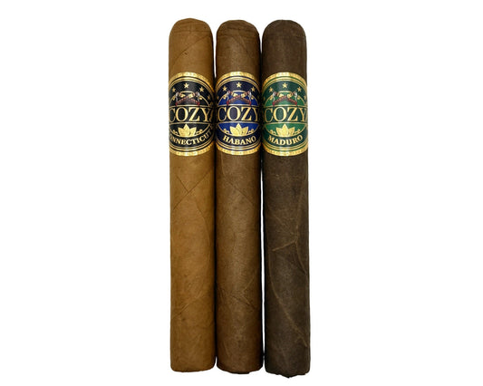 premium hand-rolled cigars on polished wood with warm, elegant lighting and rich tones