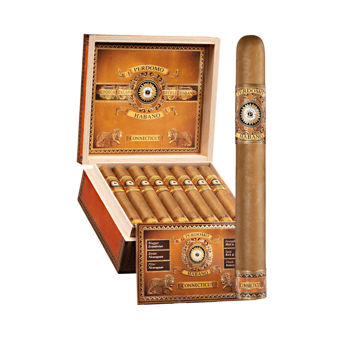 PERDOMO Habano Bourbon Barrel-Aged -Connecticut Churchill