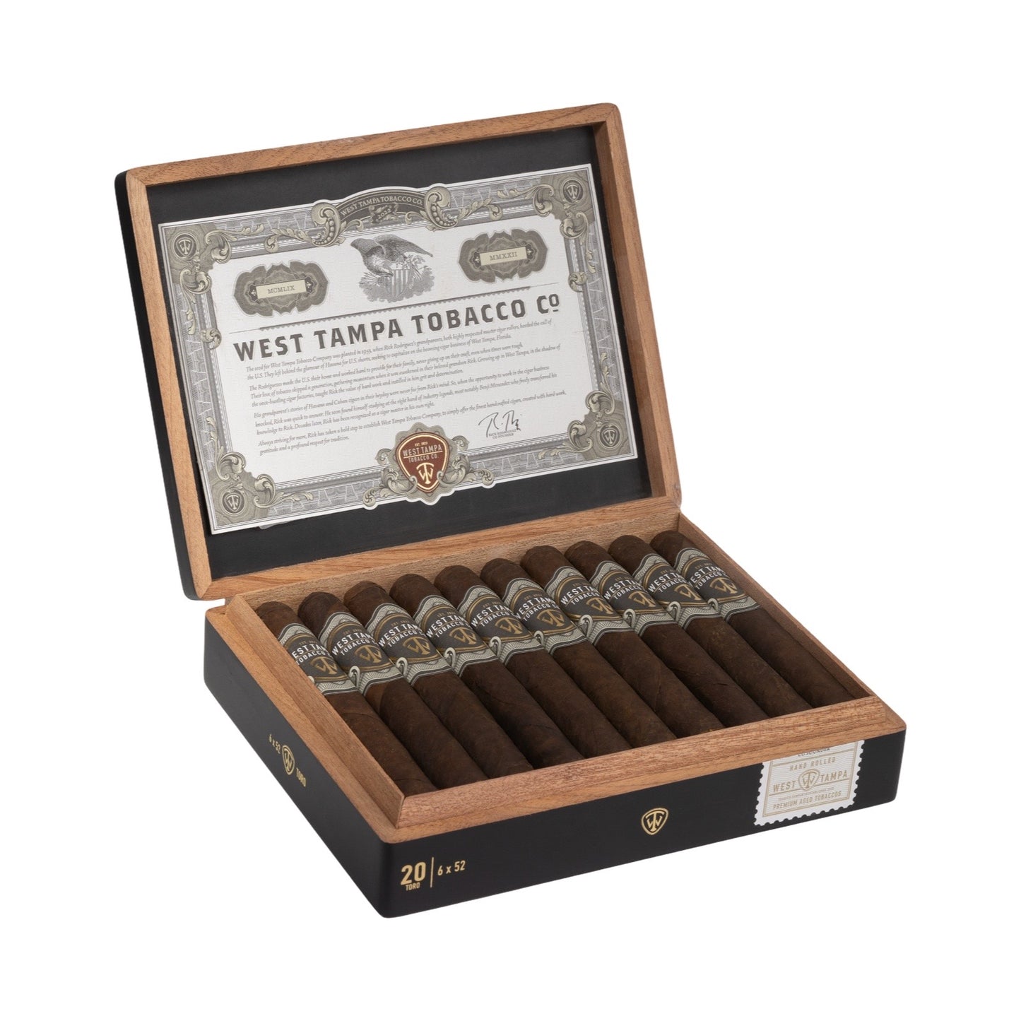 West Tampa Black Toro 6 x 52