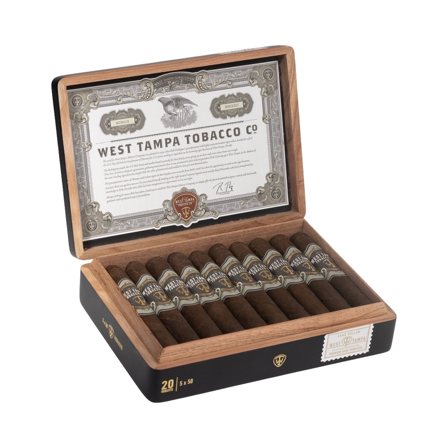 West Tampa Black Robusto 5 x 50