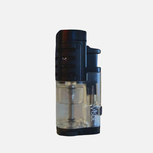 Triple Flame Torch Lighter With Puncher - handrolledcigars