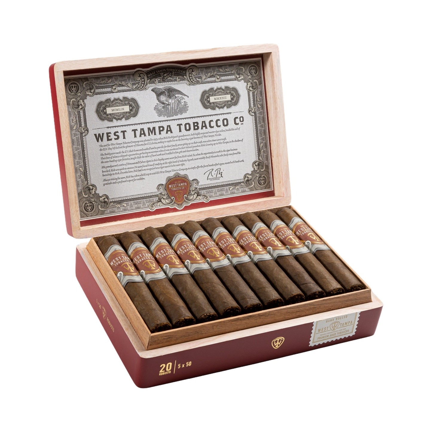 West Tampa Red Robusto 5 x 50