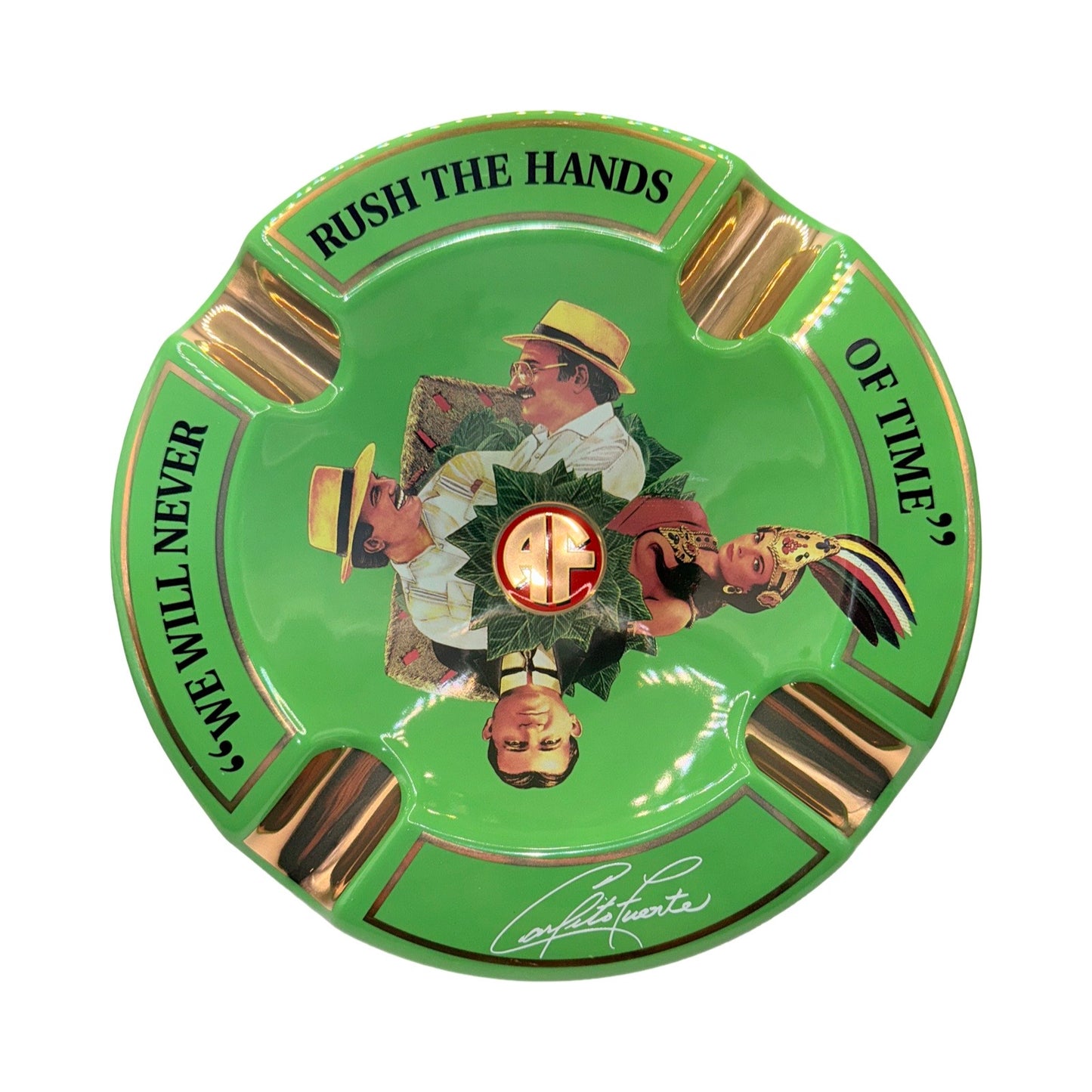 Arturo Fuente Hands Of Time Green Ashtray
