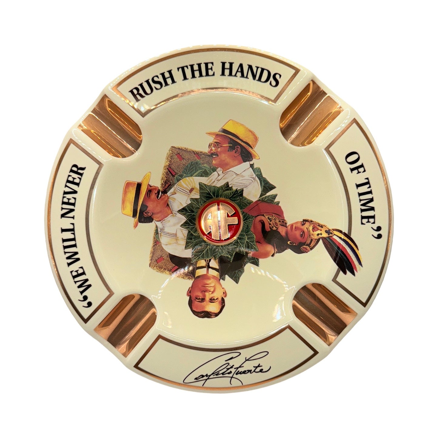 Arturo Fuente Hands Of Time White Ashtray