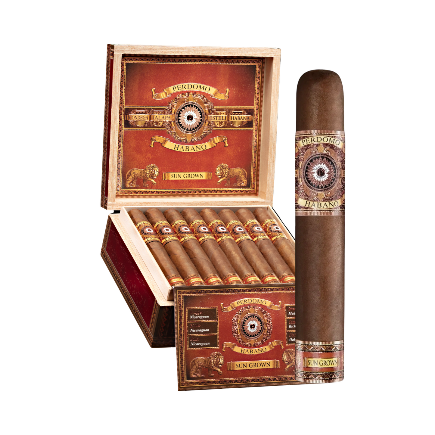 PERDOMO Habano Bourbon Barrel-Aged - Sun Grown Gordo