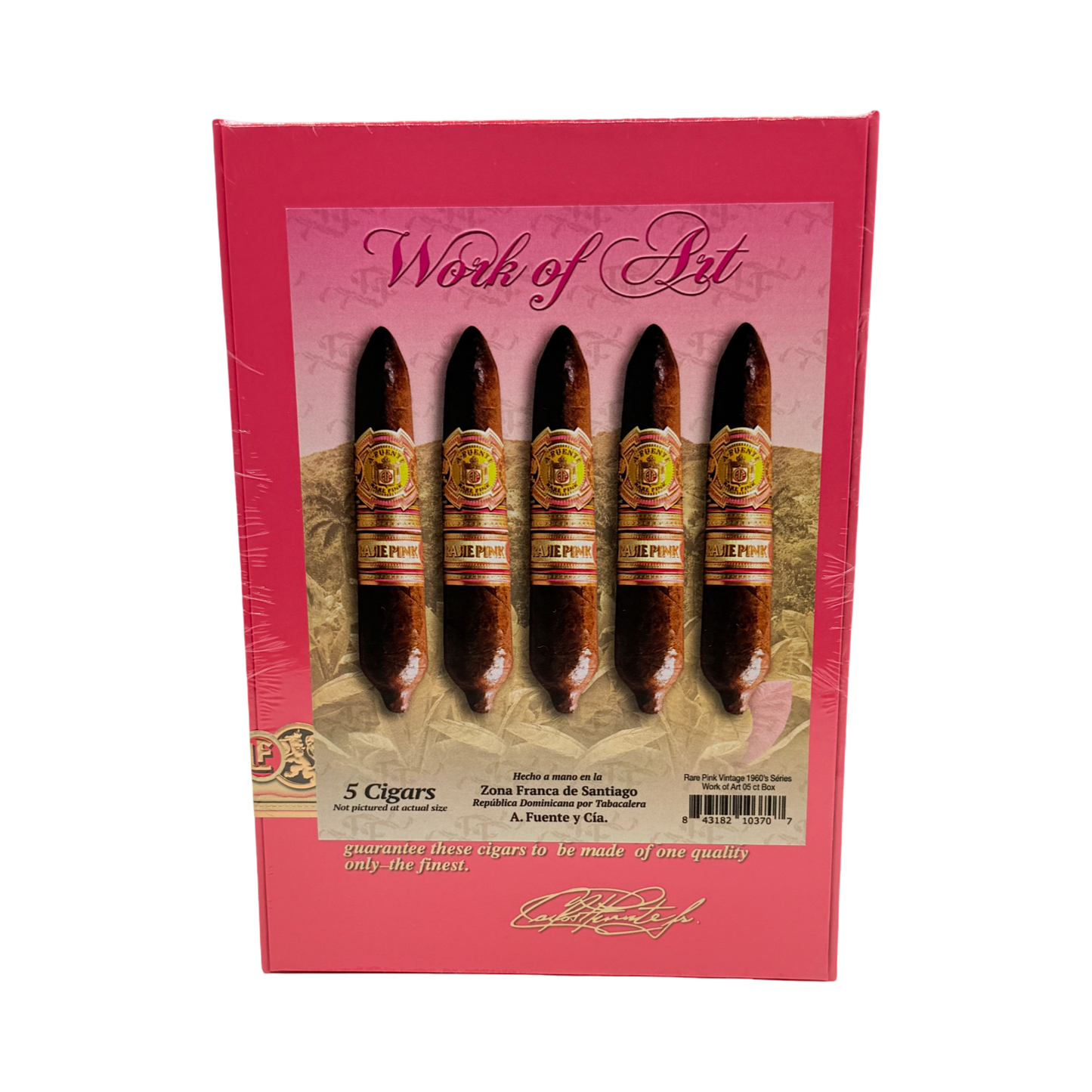 Arturo Fuente Rare Pink Work Of Art 5 Pack