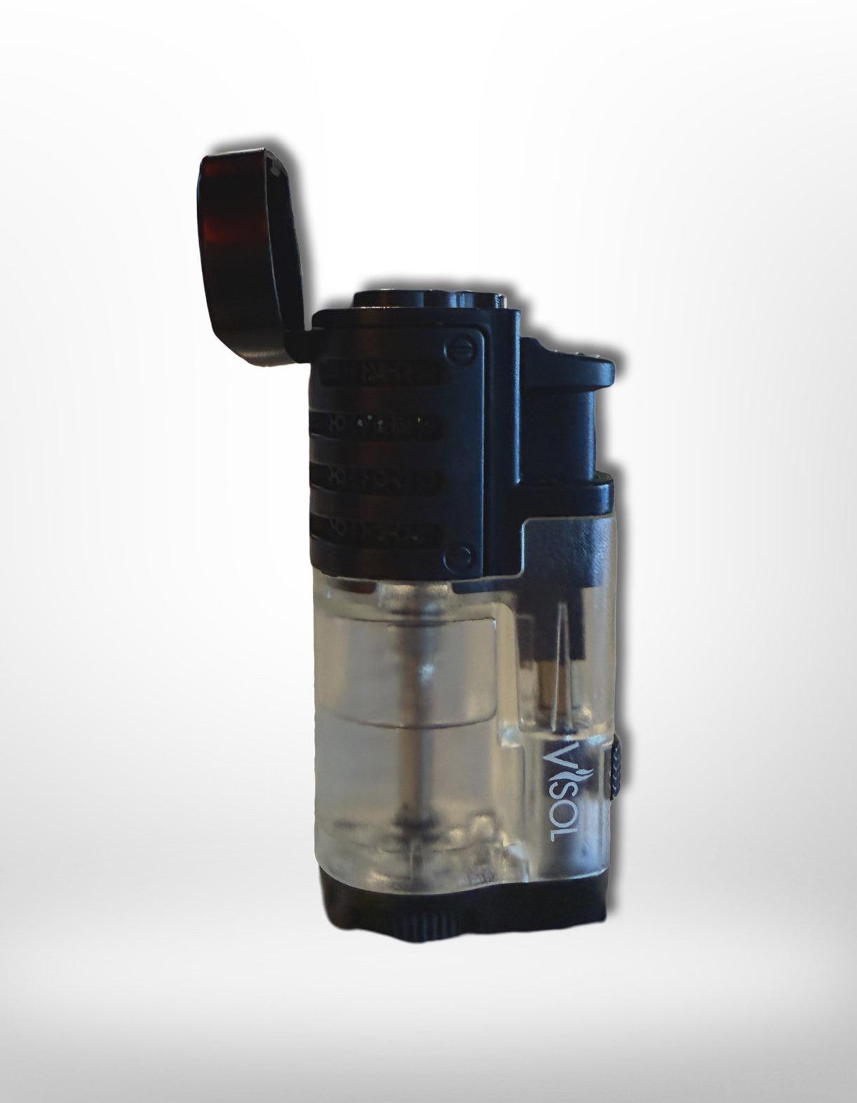 Triple Flame Torch Lighter With Puncher - handrolledcigars