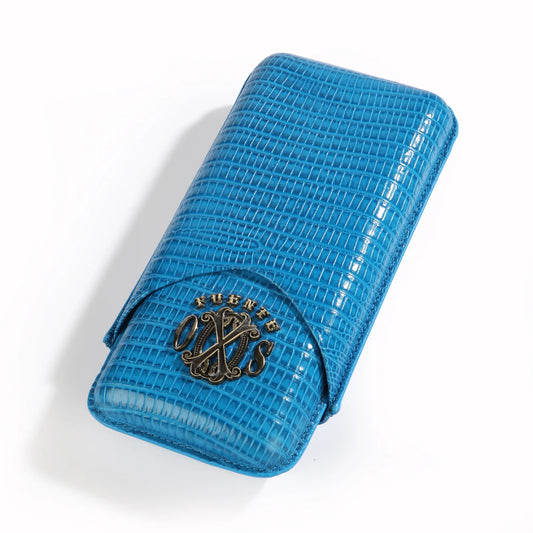 Opus X SPANISH TEJU LEATHER CIGAR CASES Blue