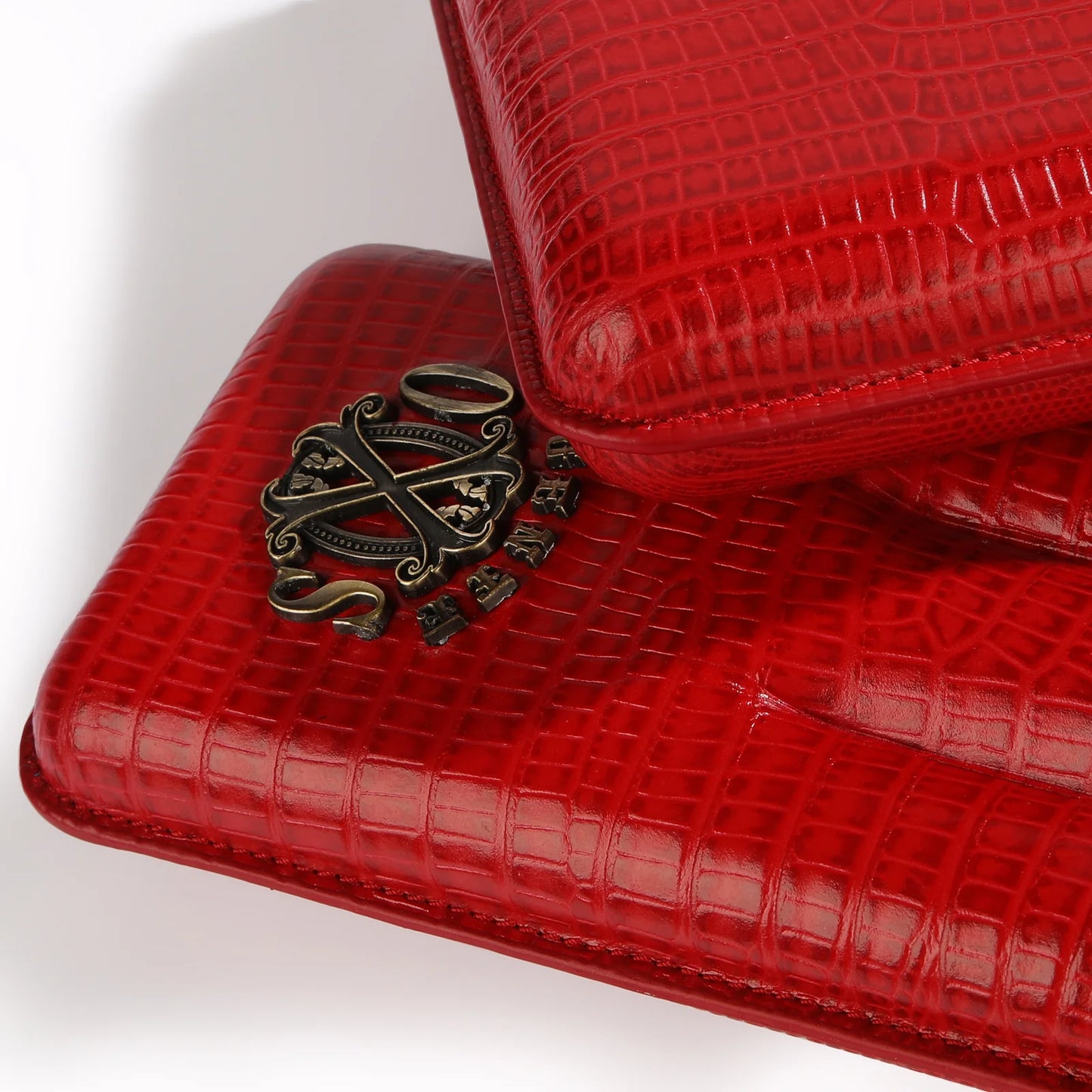 Opus X SPANISH TEJU LEATHER CIGAR CASES Red