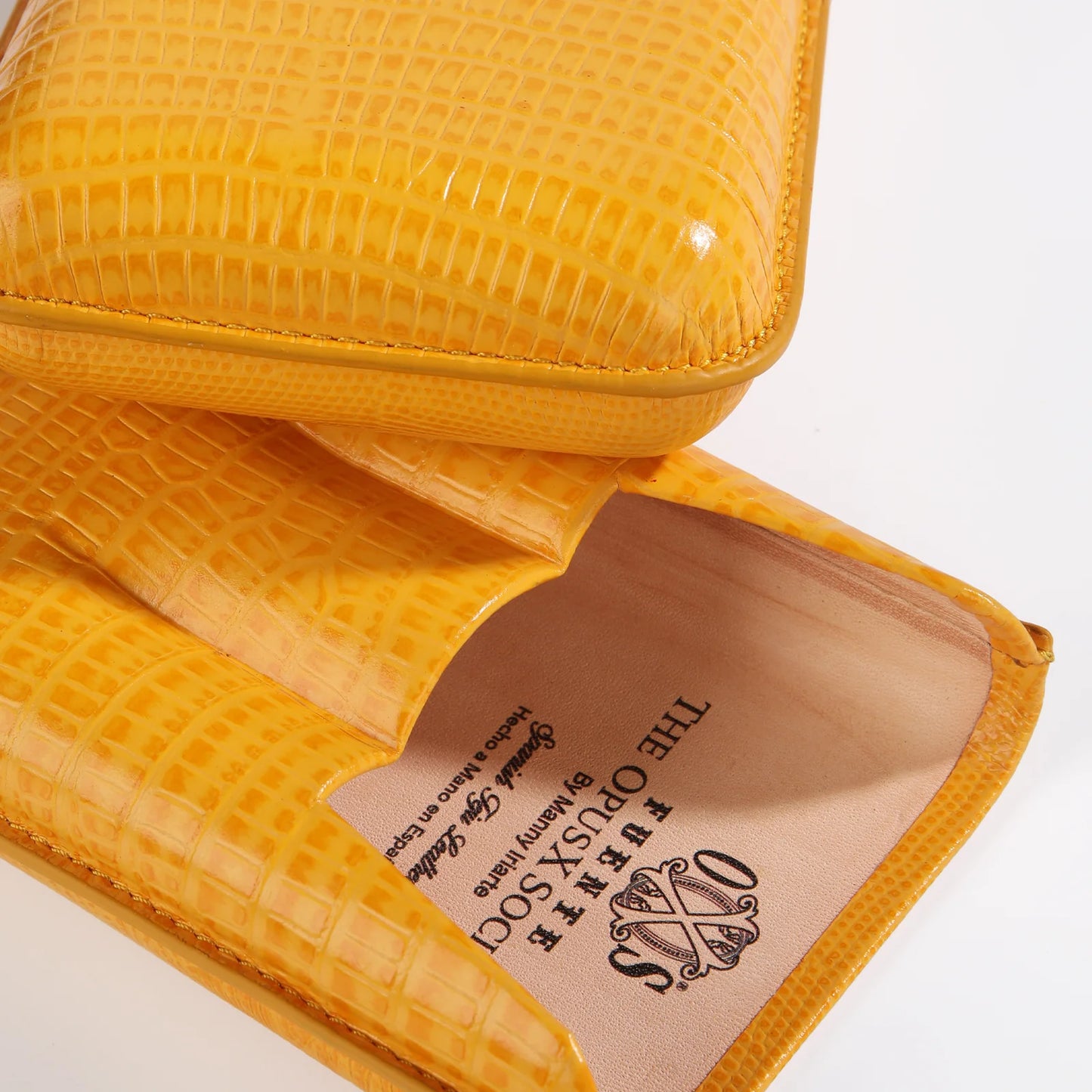 Opus X SPANISH TEJU LEATHER CIGAR CASES Yellow