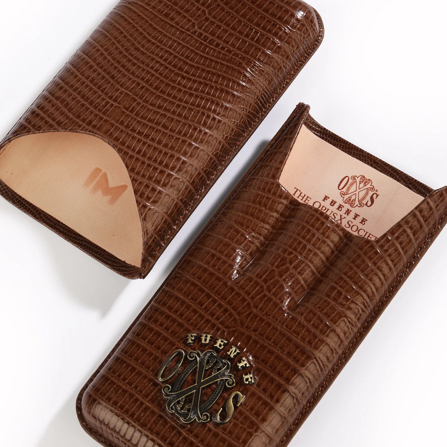 Opus X SPANISH TEJU LEATHER CIGAR CASES Brown