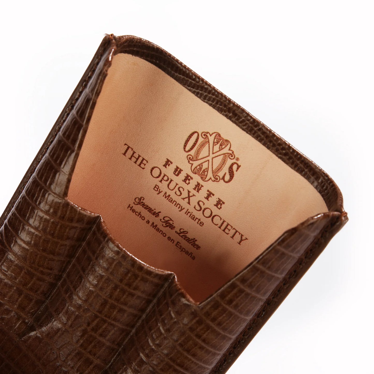 Opus X SPANISH TEJU LEATHER CIGAR CASES Brown