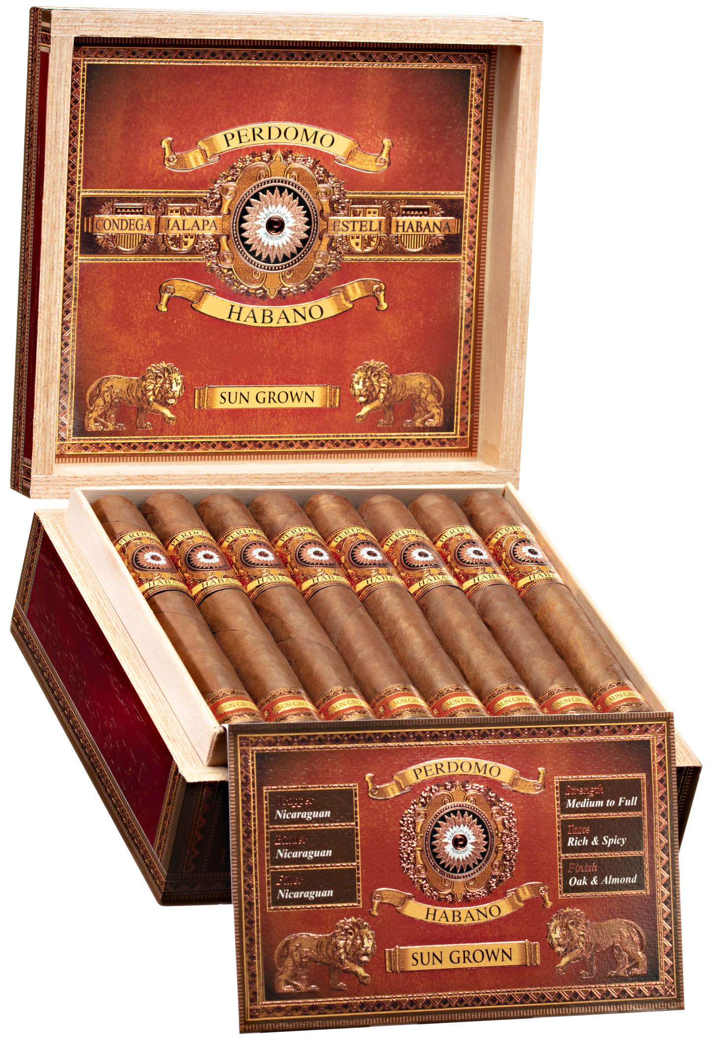 PERDOMO Habano Bourbon Barrel-Aged - Sun Grown Churchill